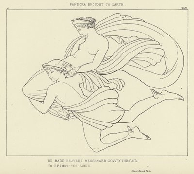 Pandora brought to Earth by John Flaxman